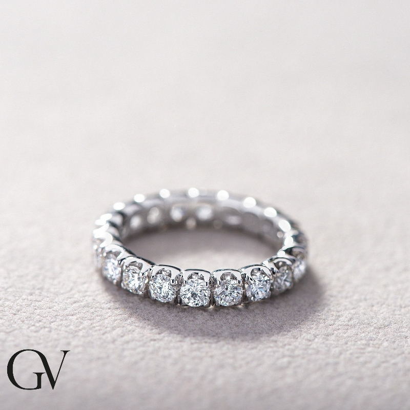 Memory Ring Weißgold Diamant 