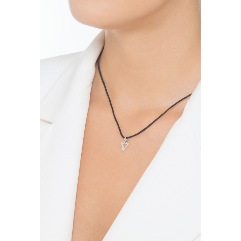 Buchstaben Anhänger V aus Weißgold 18K Buchstaben Anhänger V aus Weißgold 18K