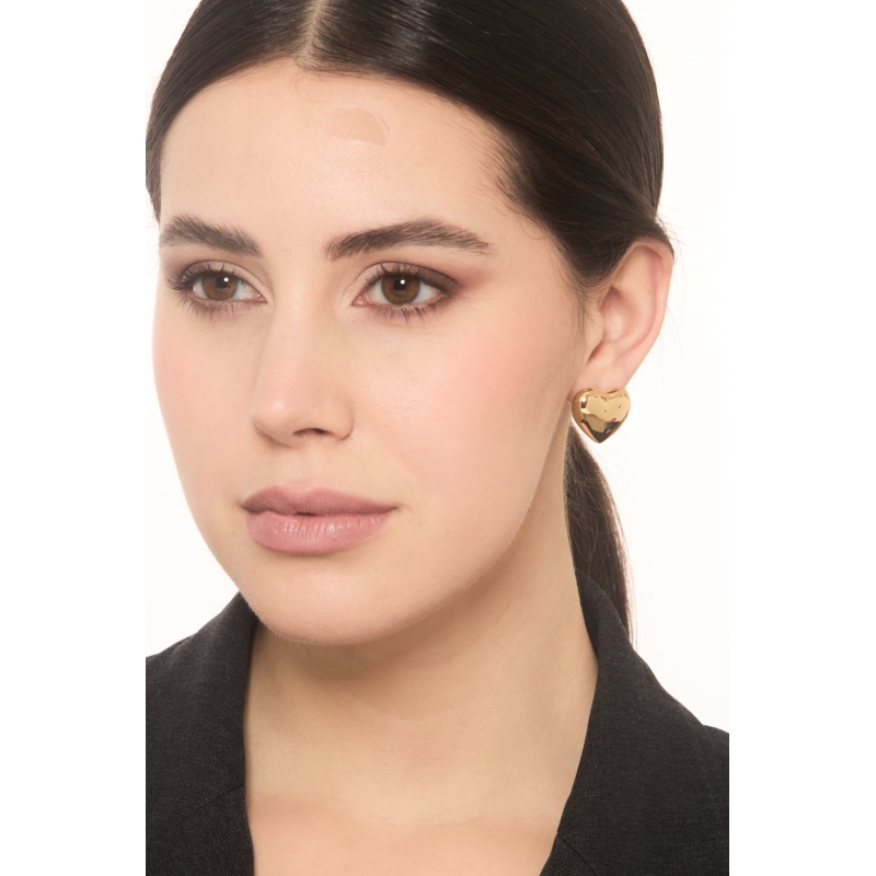 Herz Ohrringe aus Gelbgold 18K