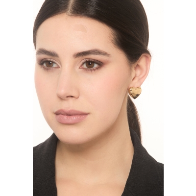 Herz Ohrringe aus Gelbgold 18K