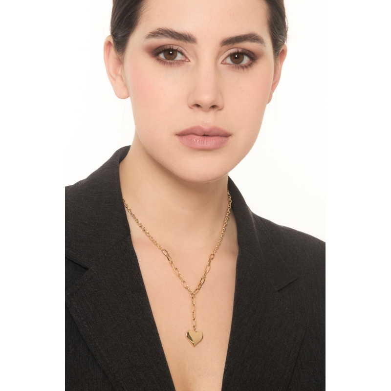 Damenkette aus 18K Gelbgold mit Herzanhänger Damenkette aus 18K Gelbgold mit Herzanhänger