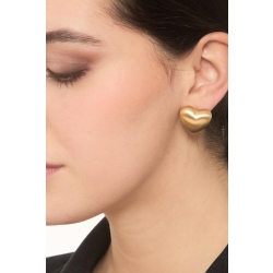 18K Gelbgold Herz-Ohrstecker  2