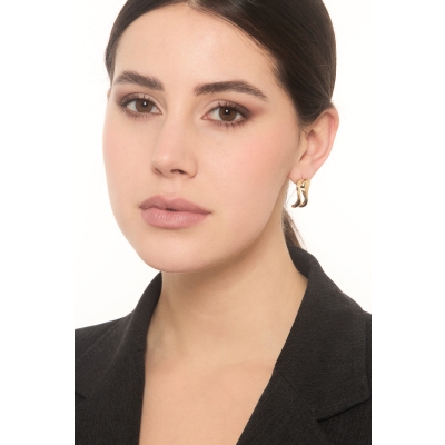 Ausgefallene Ohrstecker aus 750er Gelbgold