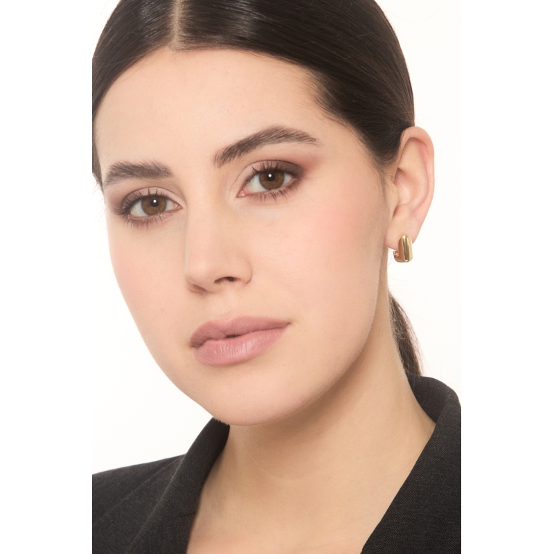 Eckige Ohrringe aus 18K Gelbgold Eckige Ohrringe aus 18K Gelbgold