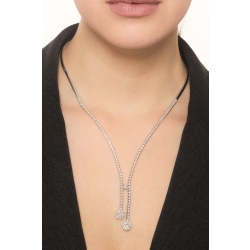 Tennis Kette Design mit Diamanten aus 18K Weißgold 2
