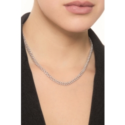 18K Weißgold Designer Tennis Halskette mit Diamanten  2