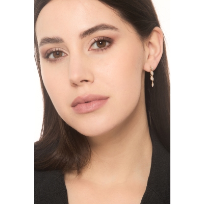 Roségold 18K Ohrhänger mit Brillanten 