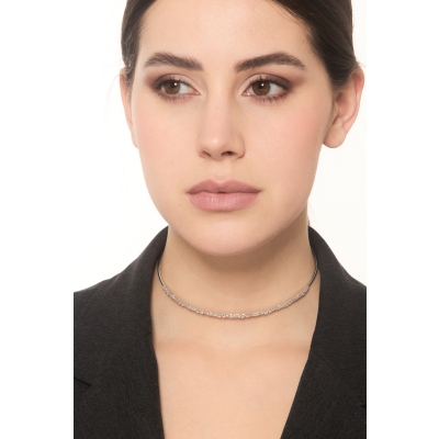 Choker Aura aus Weißgold 18K mit Diamanten