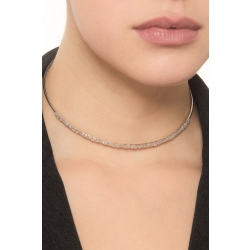 Choker Aura aus Weißgold 18K mit Diamanten 2