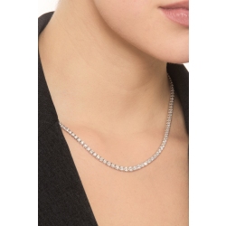 Collier aus 750er Weißgold mit Diamanten  2