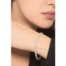 Armband aus 18K Weißgold mit Diamantblumen  2