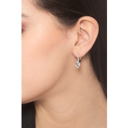 Aquamarin Ohrhänger mit Diamanten aus 18K Weißgold 2