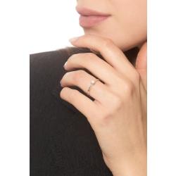 Verlobungsring Weißgold mit Diamanten in einer 8er Krappenfassung 2