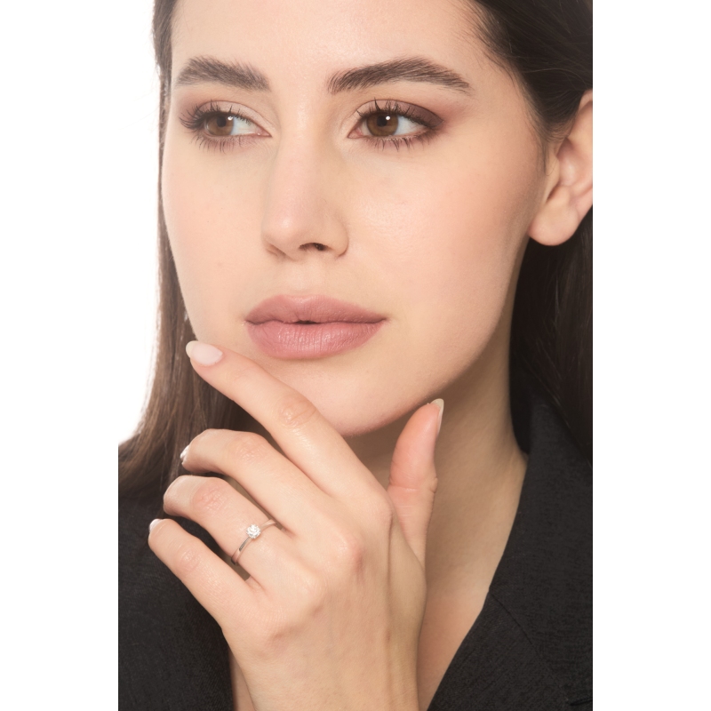 Solitär Ring Weißgold 0.30 kt Diamant Solitär Ring Weißgold 0.30 kt Diamant