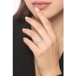 Verlobungsring mit Diamant 2 Karat IGI aus Weißgold 18K  2
