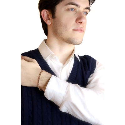 Roségold 750 Tennisarmband mit Diamanten