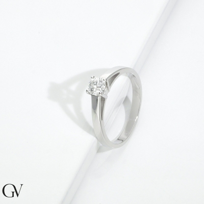 Damenring mit Diamant 0,40 kt Verlobung 