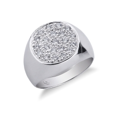 Damenring aus Weißgold 750 mit Diamanten