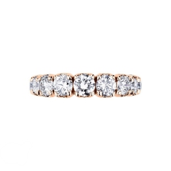 750er Roségold halb Memoire Ring mit Diamanten 2