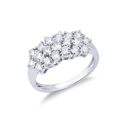 Weißgold 18k Diamantring