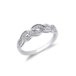 Diamant Ring aus Weißgold 750