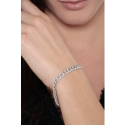750er Weißgold Armband Herren mit Diamanten 2