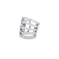 Damen Earcuff aus Weißgold 18k mit Brillanten