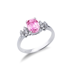 Rosa Saphir Ring