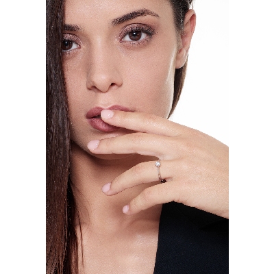 Antragsring Weißgold Diamant