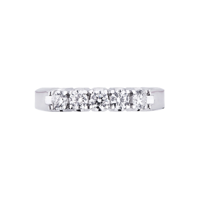 Weißgold Ring mit 5 Diamanten 0,40 Karat Weißgold Ring mit 5 Diamanten 0,40 Karat
