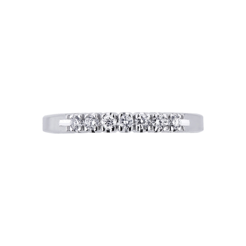 Weißgoldring mit 7 Diamanten 0,15 Karat Weißgoldring mit 7 Diamanten 0,15 Karat