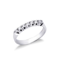Weißgold Ring mit 7 Brillanten 0,25 Karat