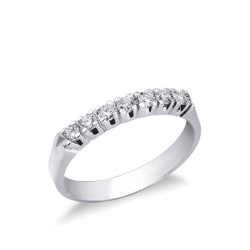 Weißgold Ring mit 7 Diamanten 0,30 Karat