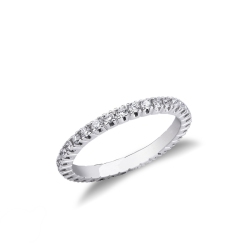 Memoryring Weißgold Verlobungsring