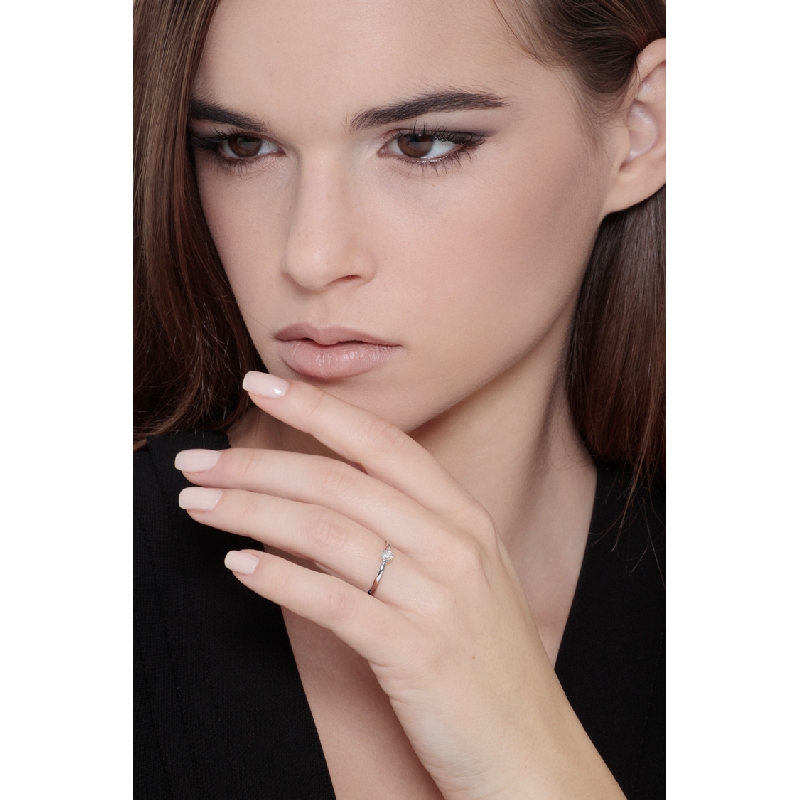 Verlobungsring Weißgold mit Diamanten günstig Verlobungsring Weißgold mit Diamanten günstig