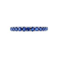 Saphir Eternity Ring Weißgold  2