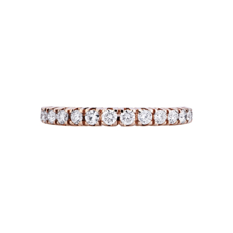 Eternity Ring mit Diamanten aus 750er Roségold 