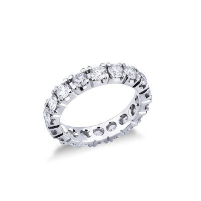 Eternity Ring Weißgold Diamanten von je 0,15 Kt