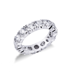 Memoire Ring Weißgold mit Diamanten