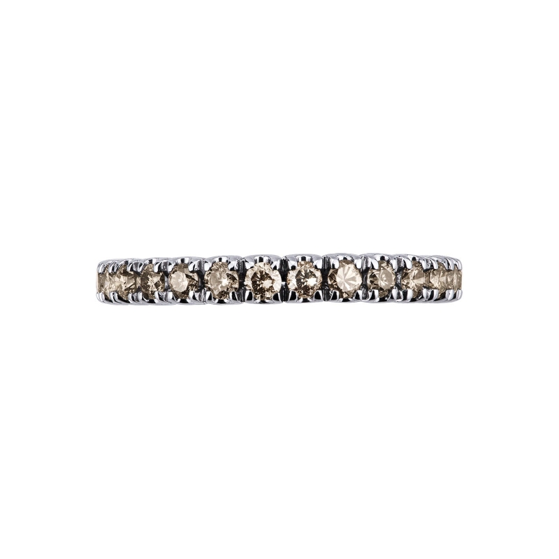 Eternity Ring Weißgold braune Diamanten