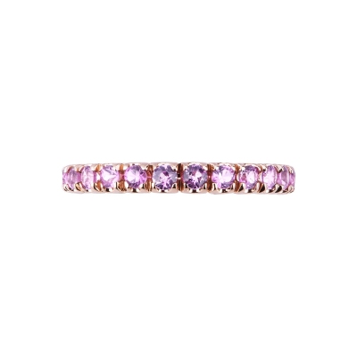 Eternity Ring Roségold 750 rosa Saphiren