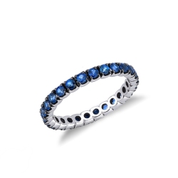 Ewigkeitsring mit blauen Saphiren