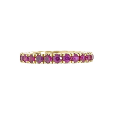 Eternity Ring Rubin Gelbgold 