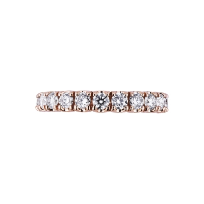 Eternity Ring aus Roségold 18K mit Diamanten