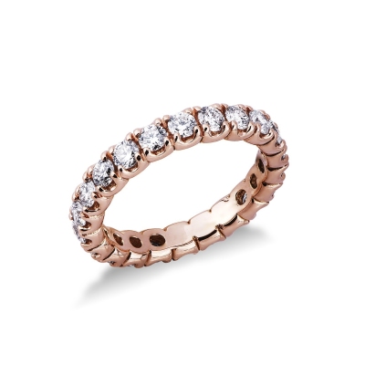 Eternity Ring aus Roségold 18K mit Diamanten