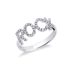 Diamant Ring mit Schriftzug ROCK
