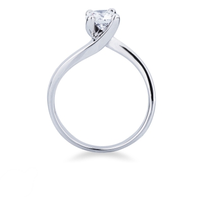 Verlobungsring Weißgold 750 Diamant 0,70 ct