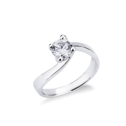 Verlobungsring Weißgold 750 Diamant 0,70 ct
