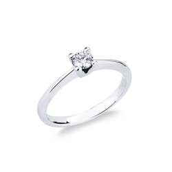 Weißgold Antragsring Diamant 0,25 Karat