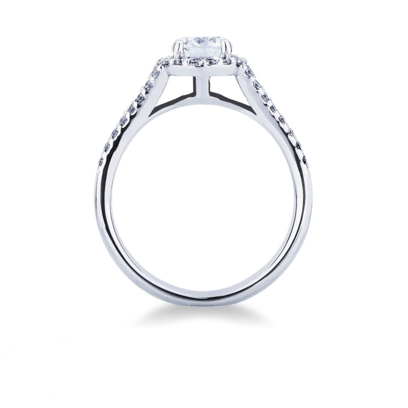 Verlobungsring Solitär 0,70 ct Weißgold 750 Verlobungsring Solitär 0,70 ct Weißgold 750